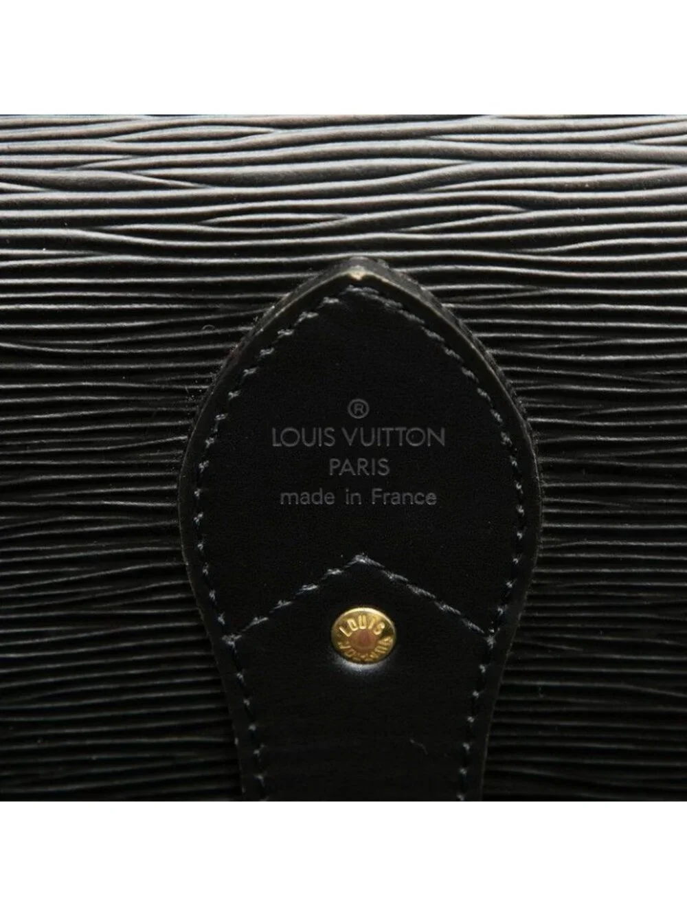 Louis Vuitton Epi Sac Chasse Boston Bag Black Leather